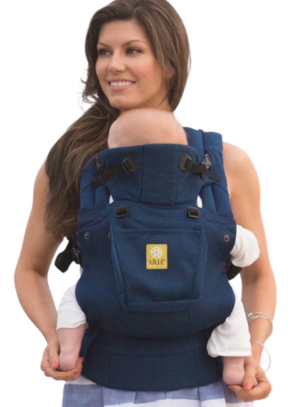 Authentic LILLEbaby navy carrier
lightweight mesh fabric